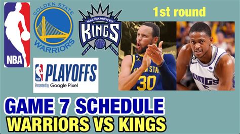 Golden State Warriors vs Sacramento Kings Apr 7, 2023 player box scores including video and shot charts. . Gsw vs kings game 7 schedule